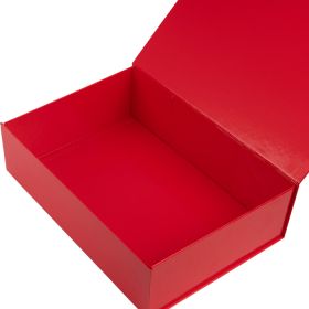 Glans gelamineerde magneetdozen - Rood 35 x 25 x 10 cm - 25 stuks